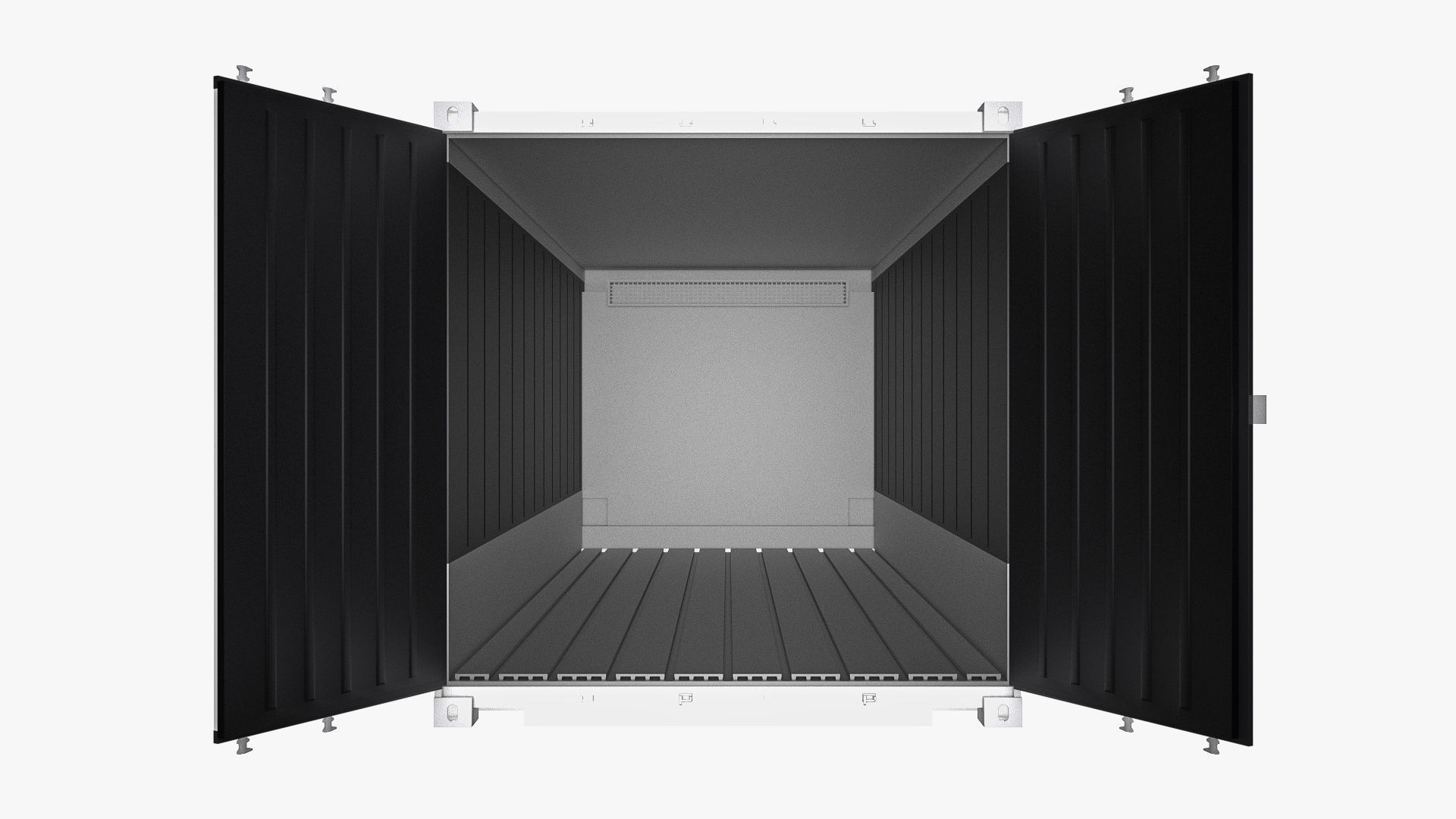 20 ft Refrigerated Shipping Container 3D model_12