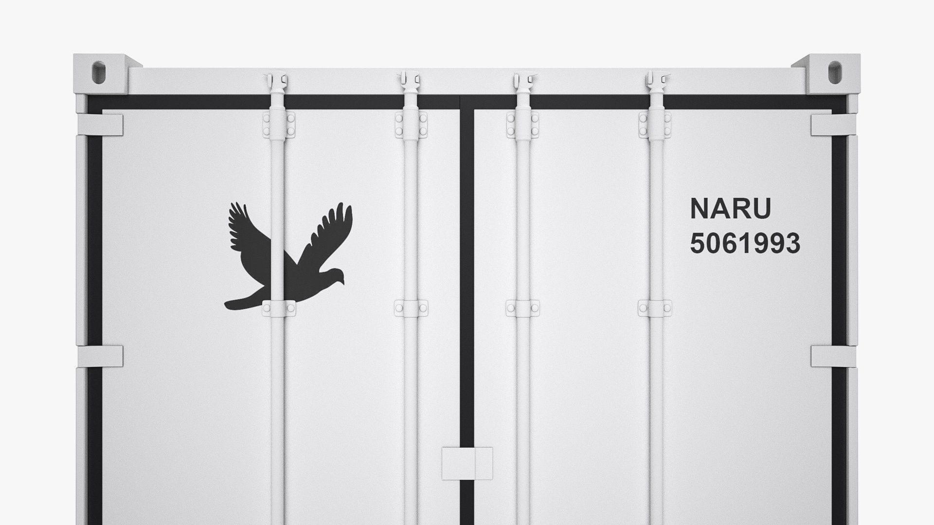 20 ft Refrigerated Shipping Container 3D model_11