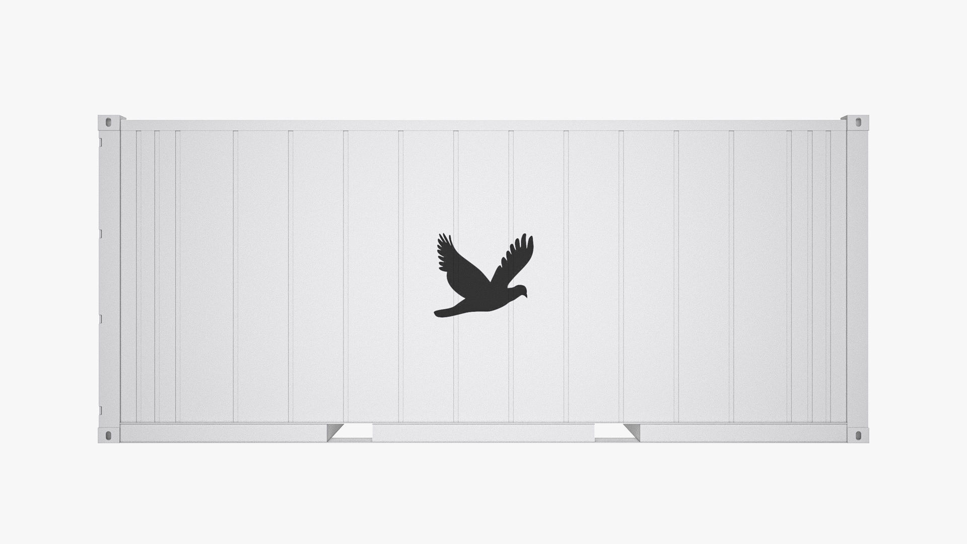 20 ft Refrigerated Shipping Container 3D model_6