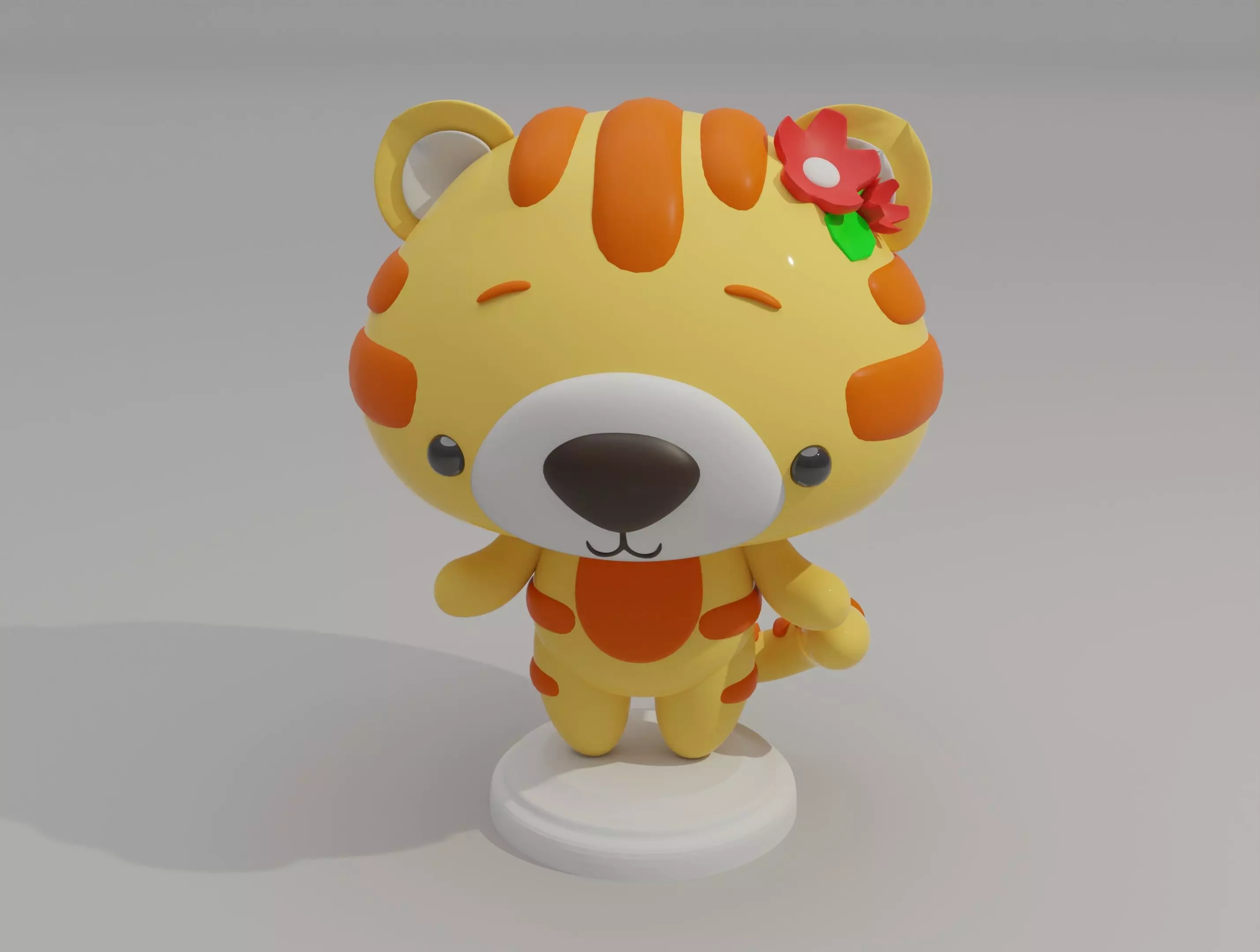 tiger kawaii 3D print model