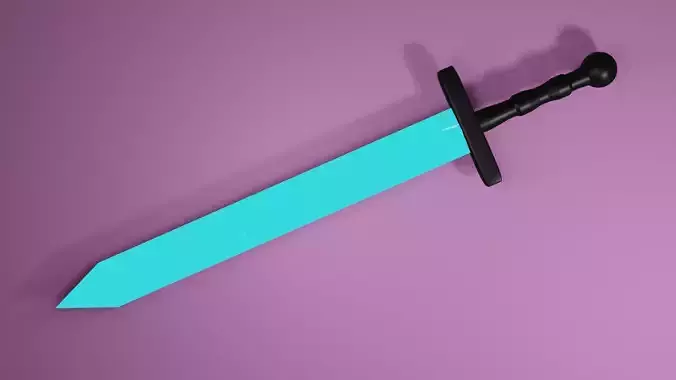 Low-poly sword