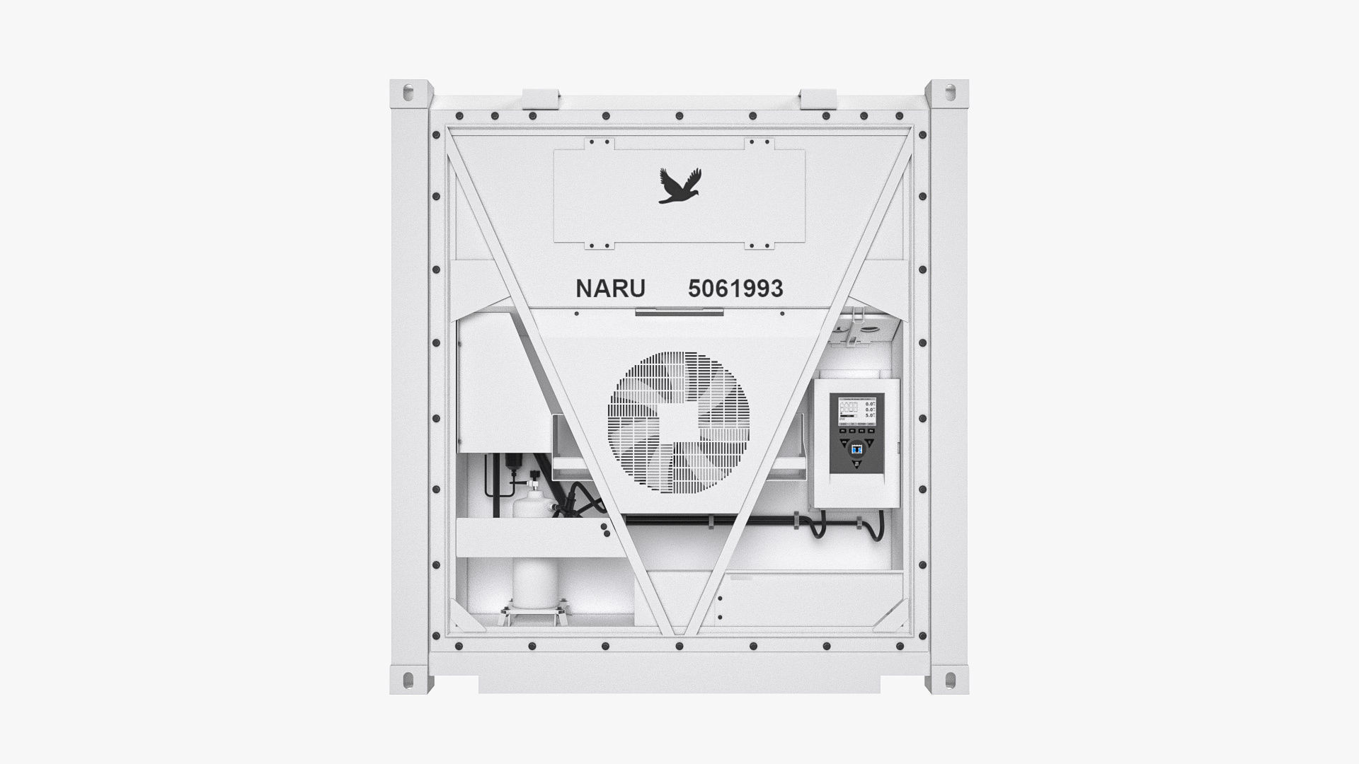 40 ft Refrigerated Shipping Container 3D model_1