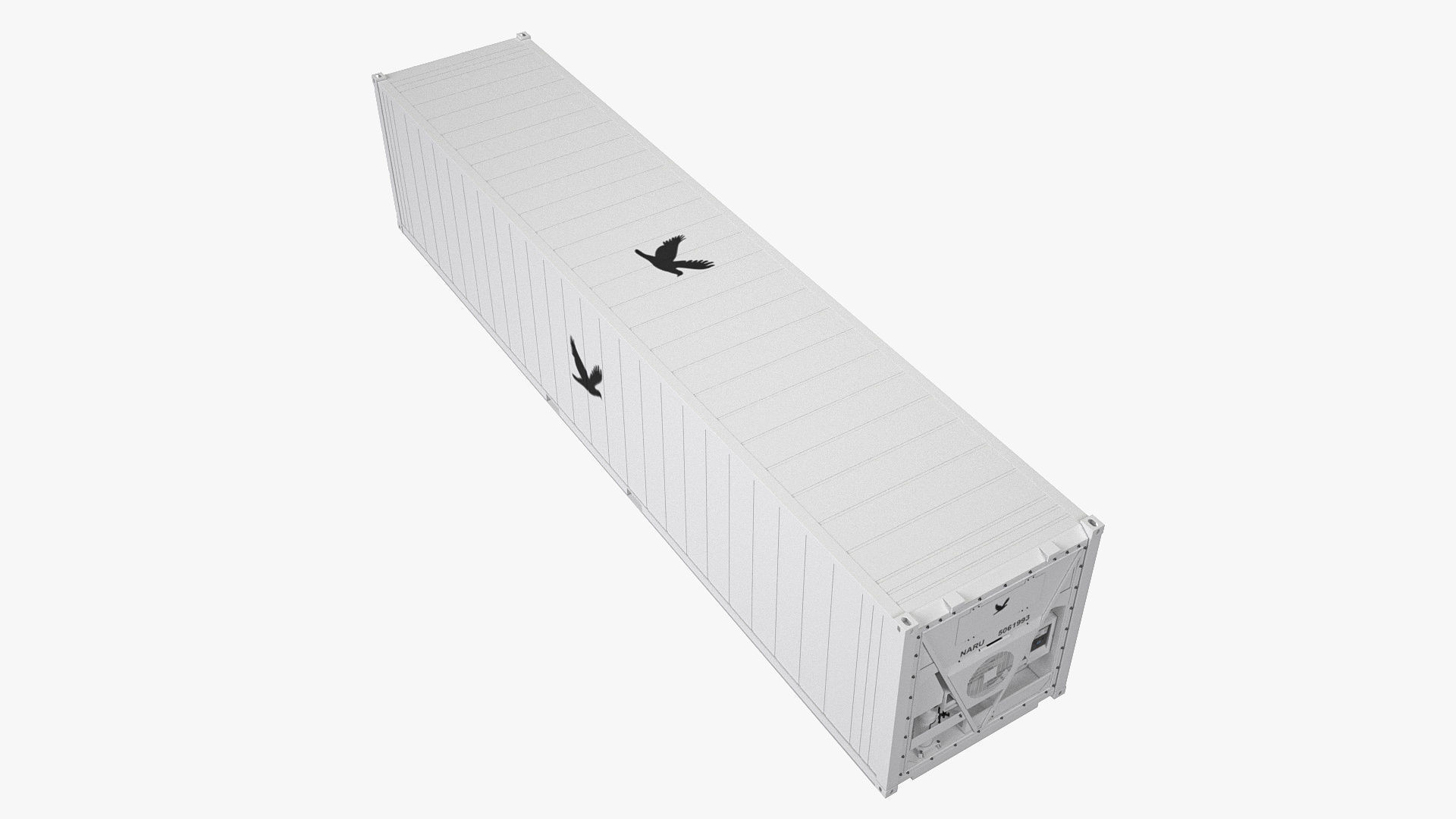 40 ft Refrigerated Shipping Container 3D model_7