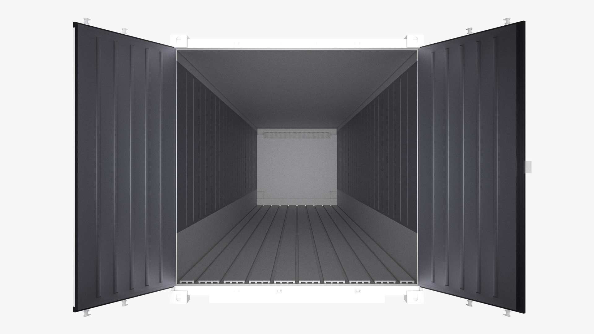 40 ft Refrigerated Shipping Container 3D model_11