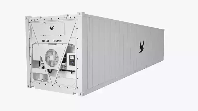 40 ft Refrigerated Shipping Container 3D model