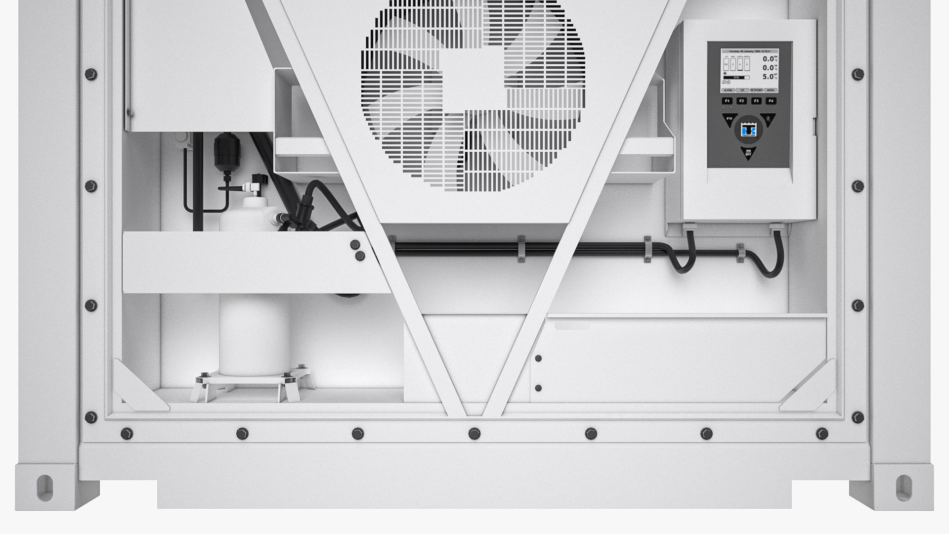 40 ft Refrigerated Shipping Container 3D model_2