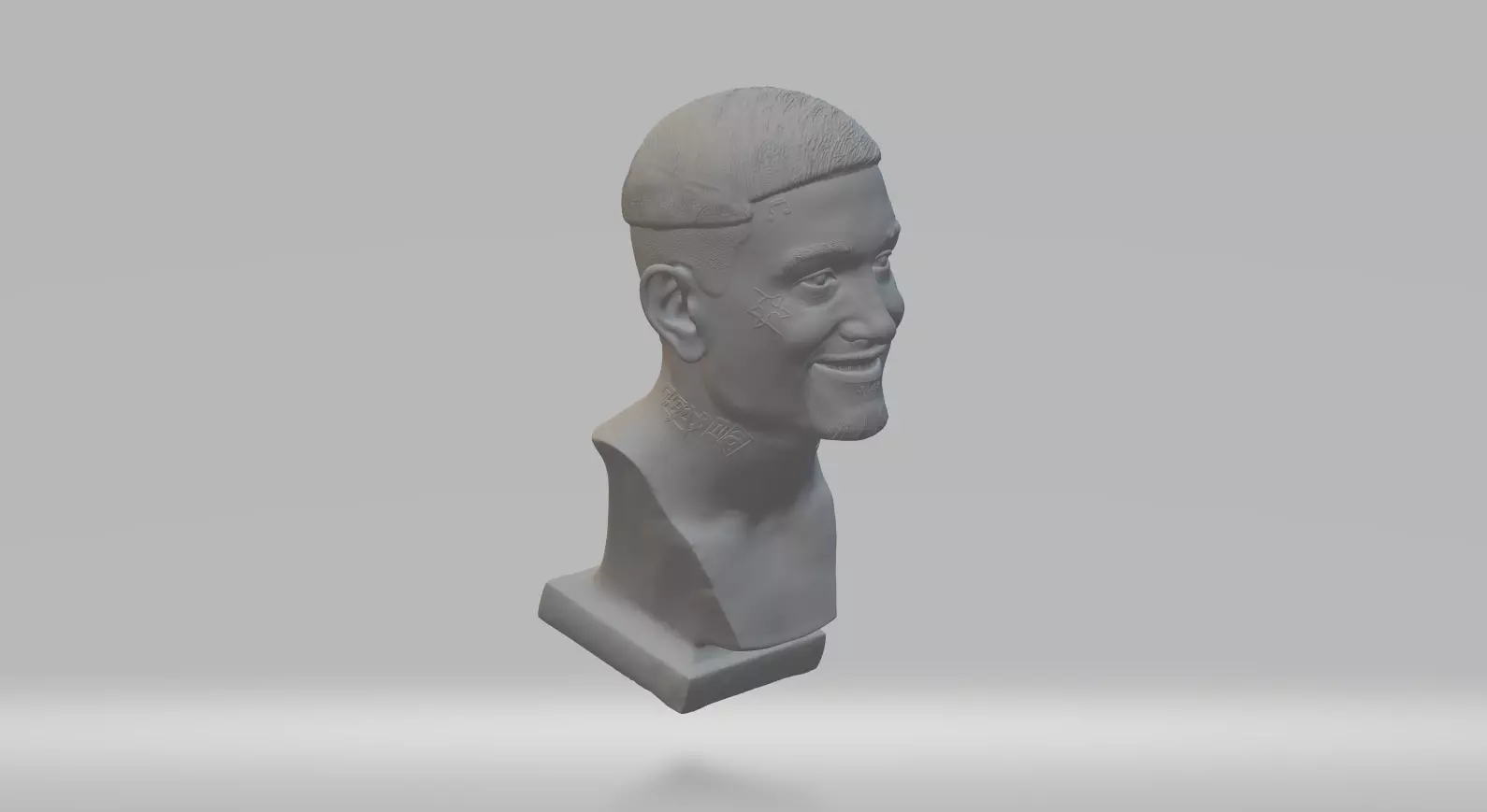 Morgenstern bust of basketball player 3D print model_0