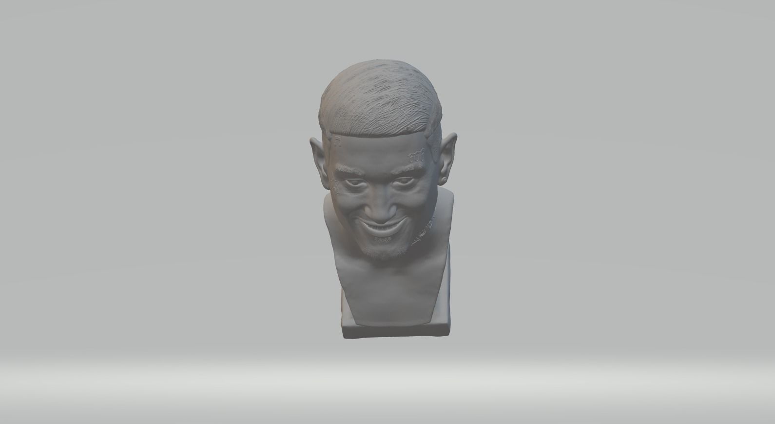 Morgenstern bust of basketball player 3D print model_2