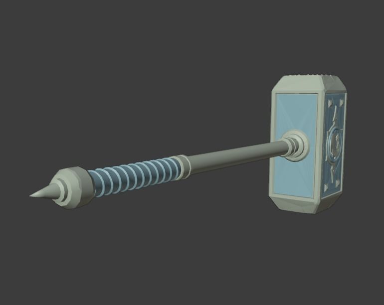 Hammer Shao Kahn MK11 - Version 1 - 3D print model_4