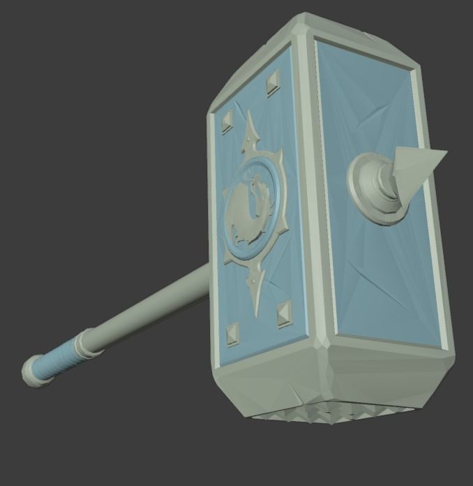 Hammer Shao Kahn MK11 - Version 1 - 3D print model_5