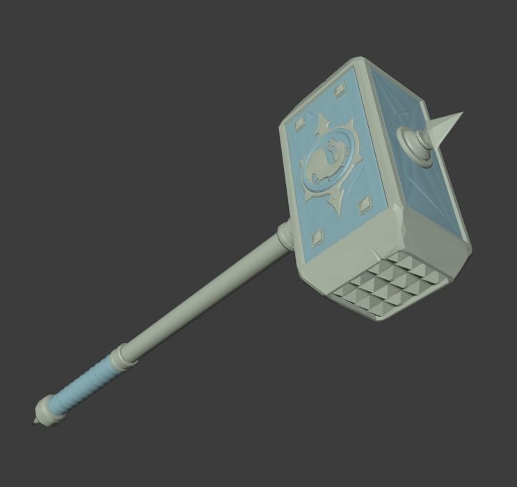 Hammer Shao Kahn MK11 - Version 1 - 3D print model_3