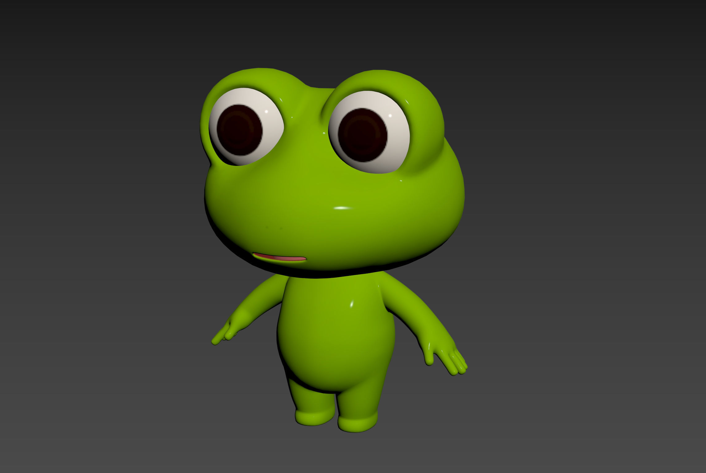 Character156 Frog 3D model_10