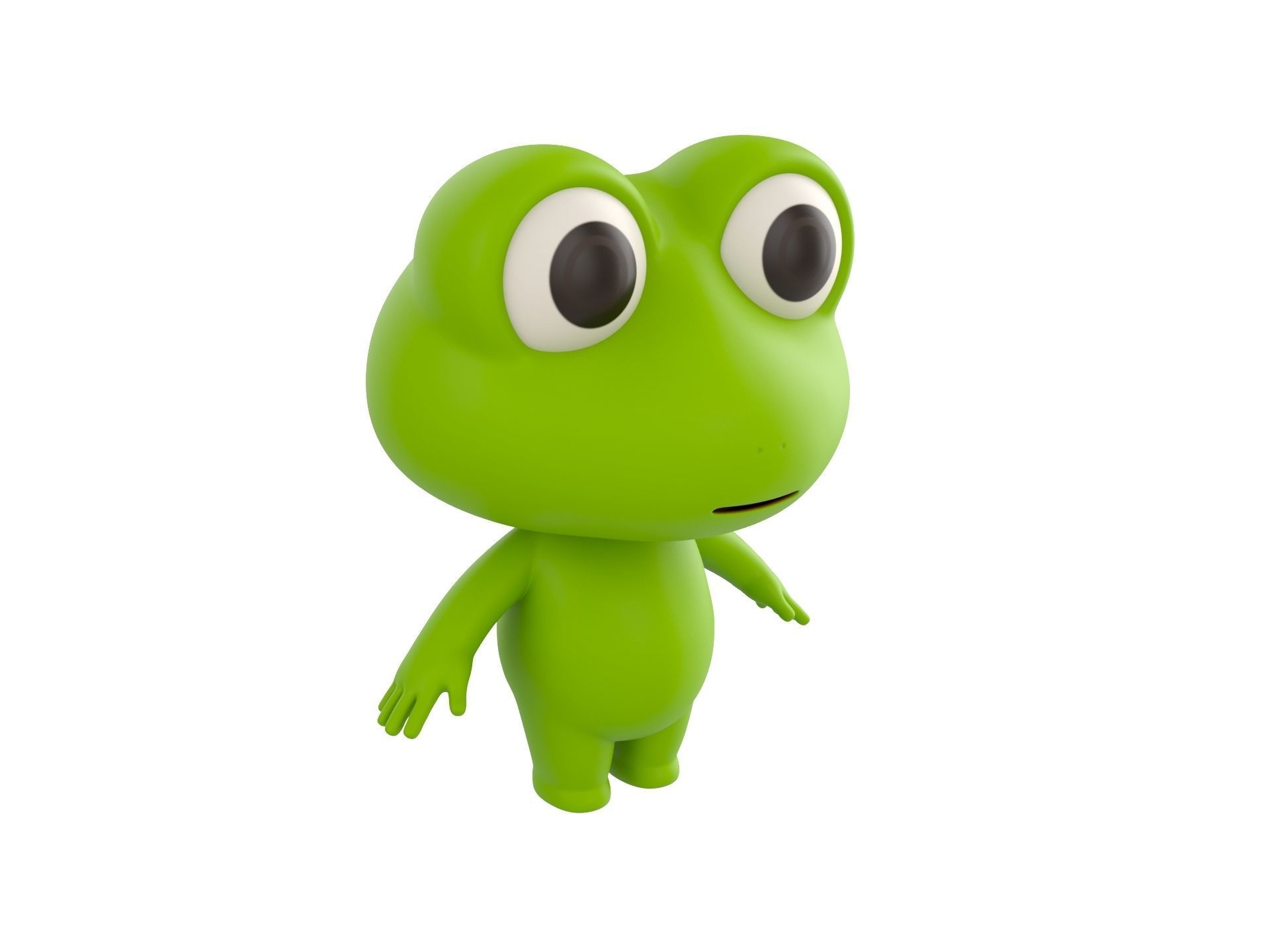 Character156 Frog 3D model_2