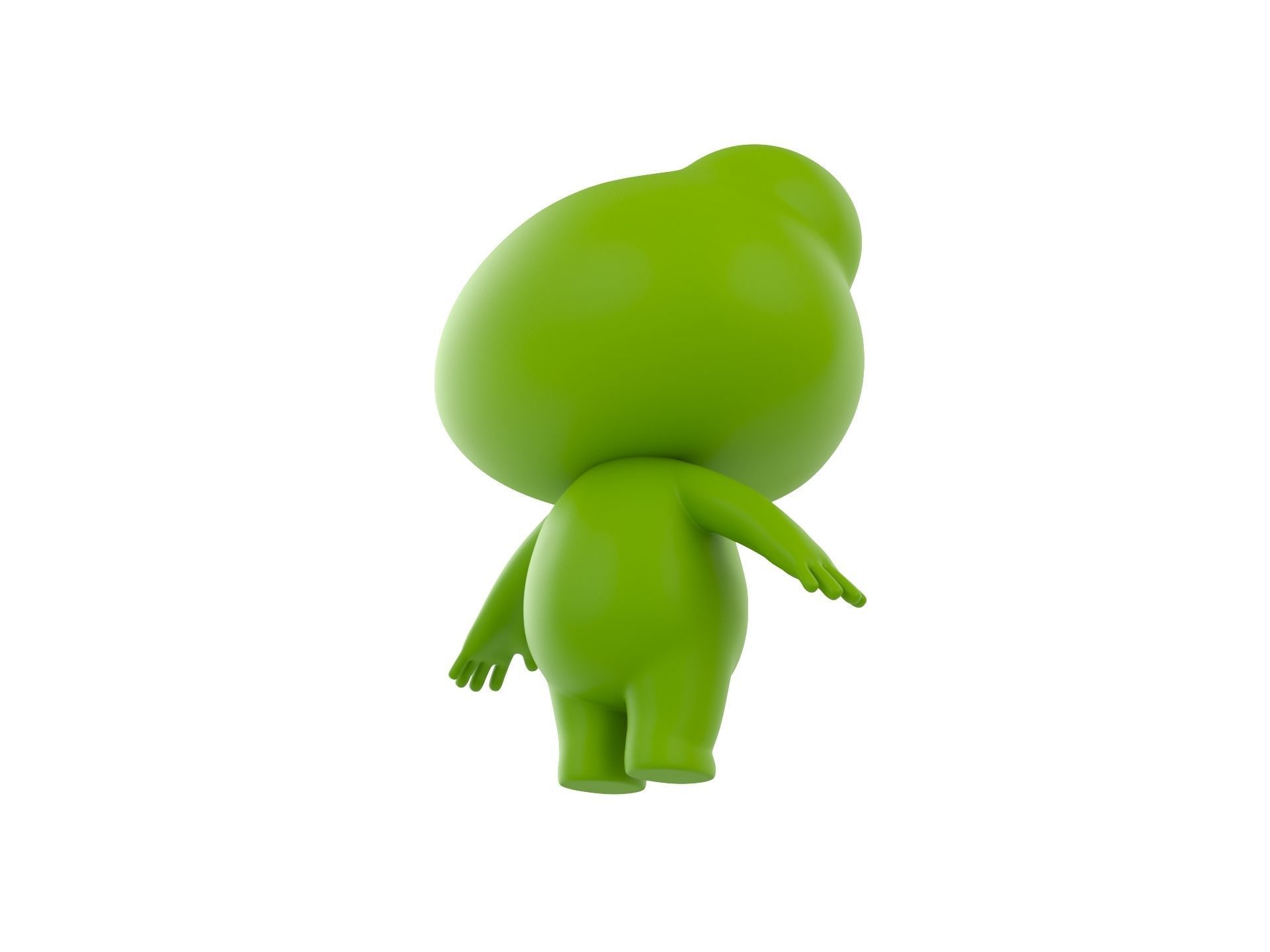 Character156 Frog 3D model_4