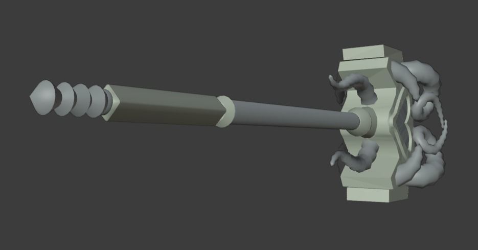 Hammer Shao Kahn MK11 - Version 13 - 3D print model_4