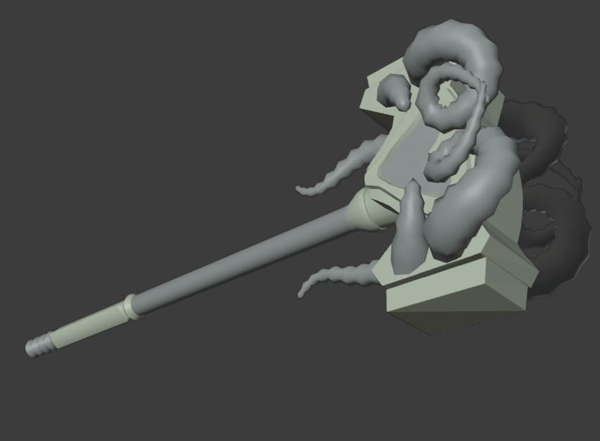 Hammer Shao Kahn MK11 - Version 13 - 3D print model_3