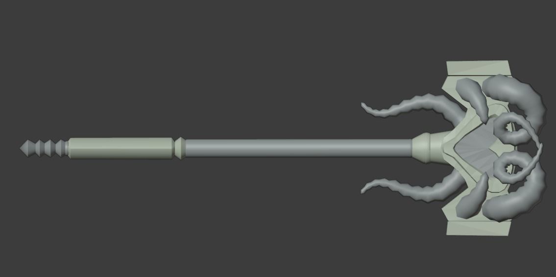 Hammer Shao Kahn MK11 - Version 13 - 3D print model_1