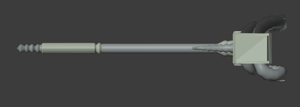 Hammer Shao Kahn MK11 - Version 13 - 3D print model_2