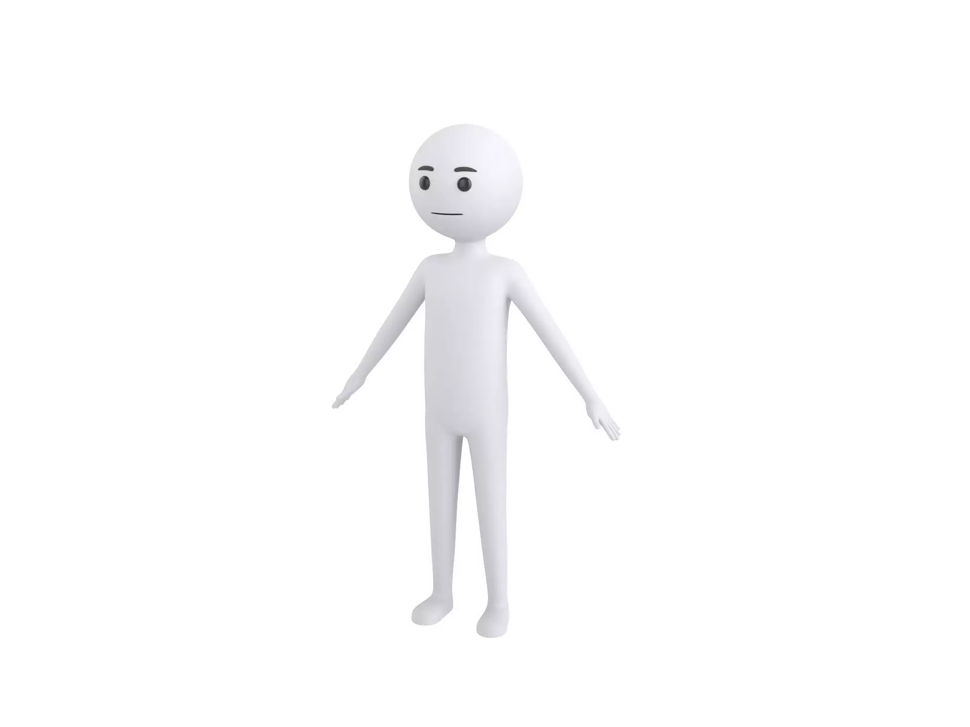 Character158 Stick Man 3D model_0