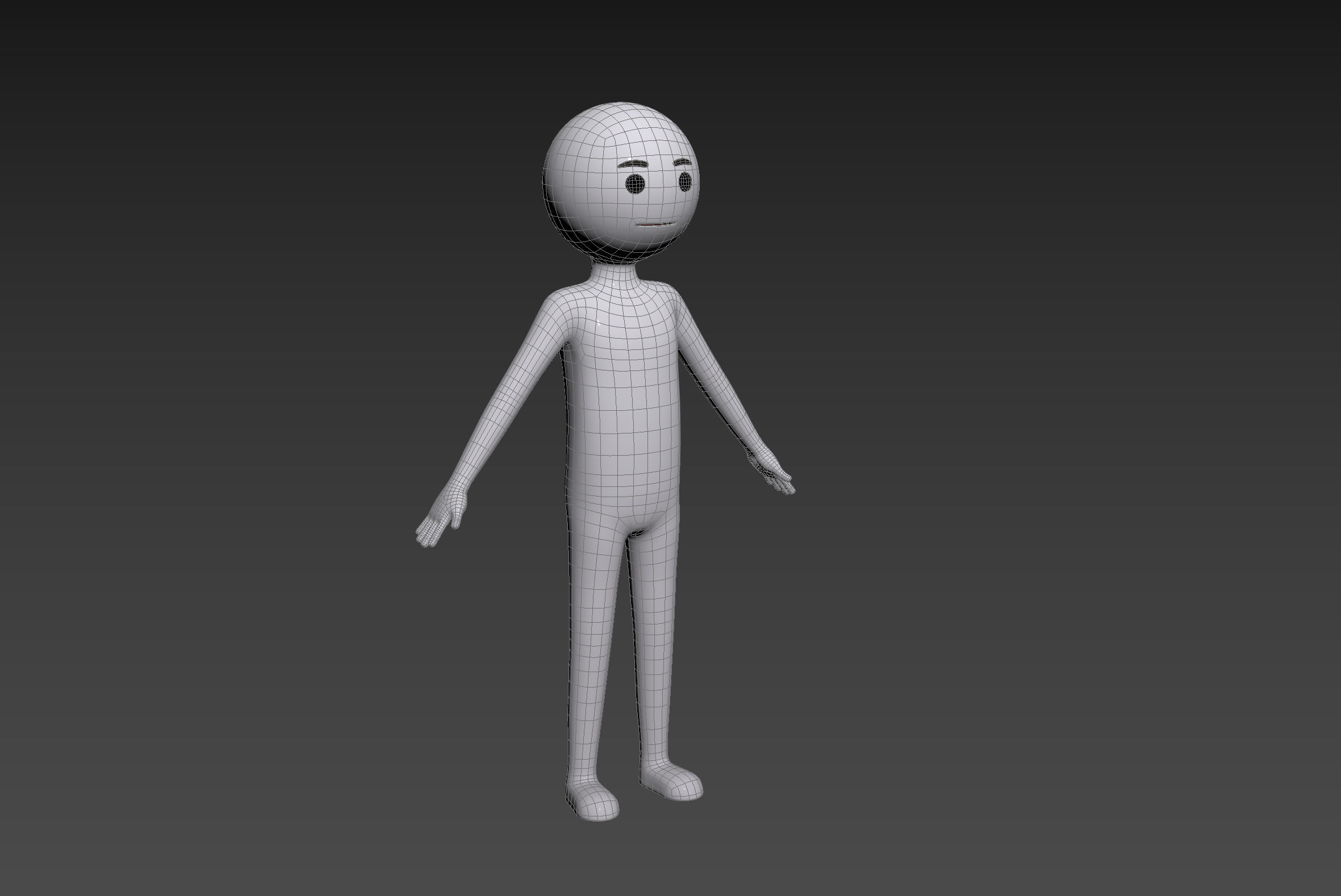 Character158 Stick Man 3D model_15