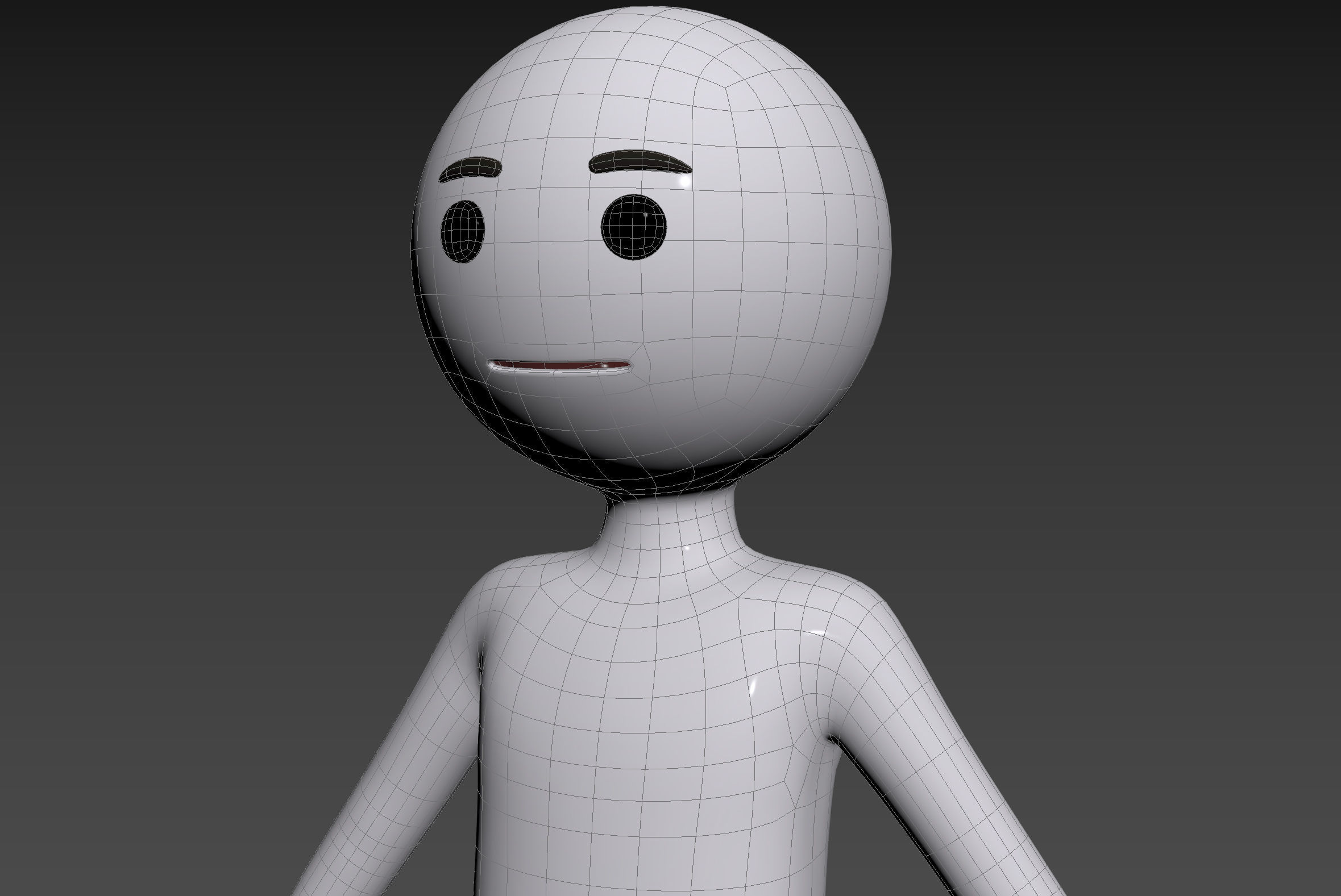 Character158 Stick Man 3D model_23