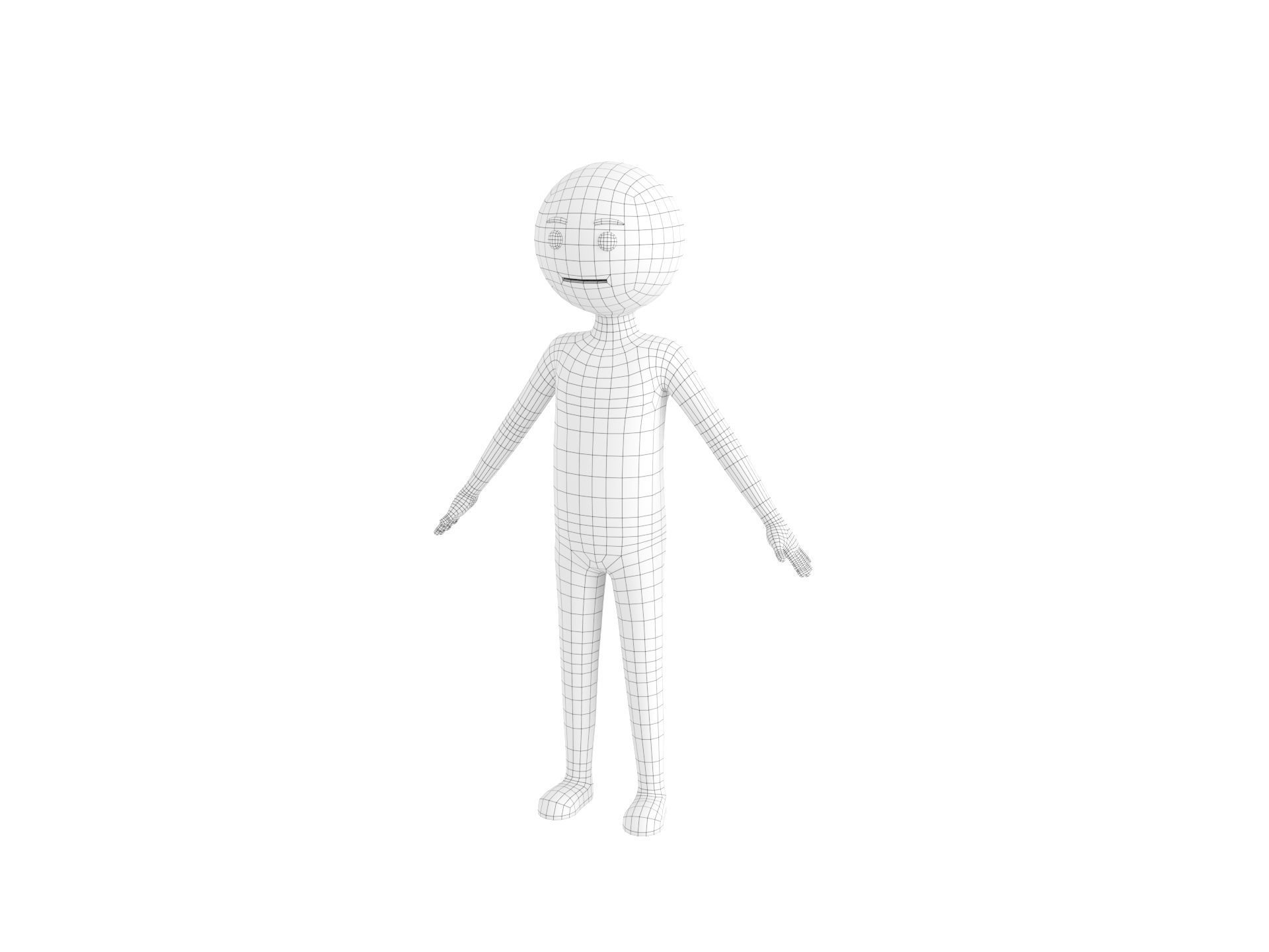 Character158 Stick Man 3D model_26