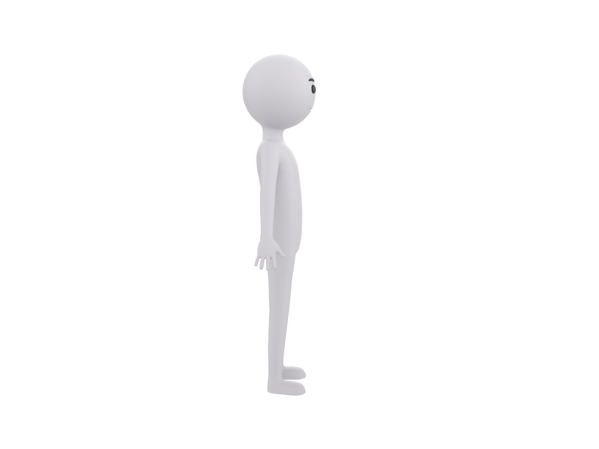 Character158 Stick Man 3D model_4