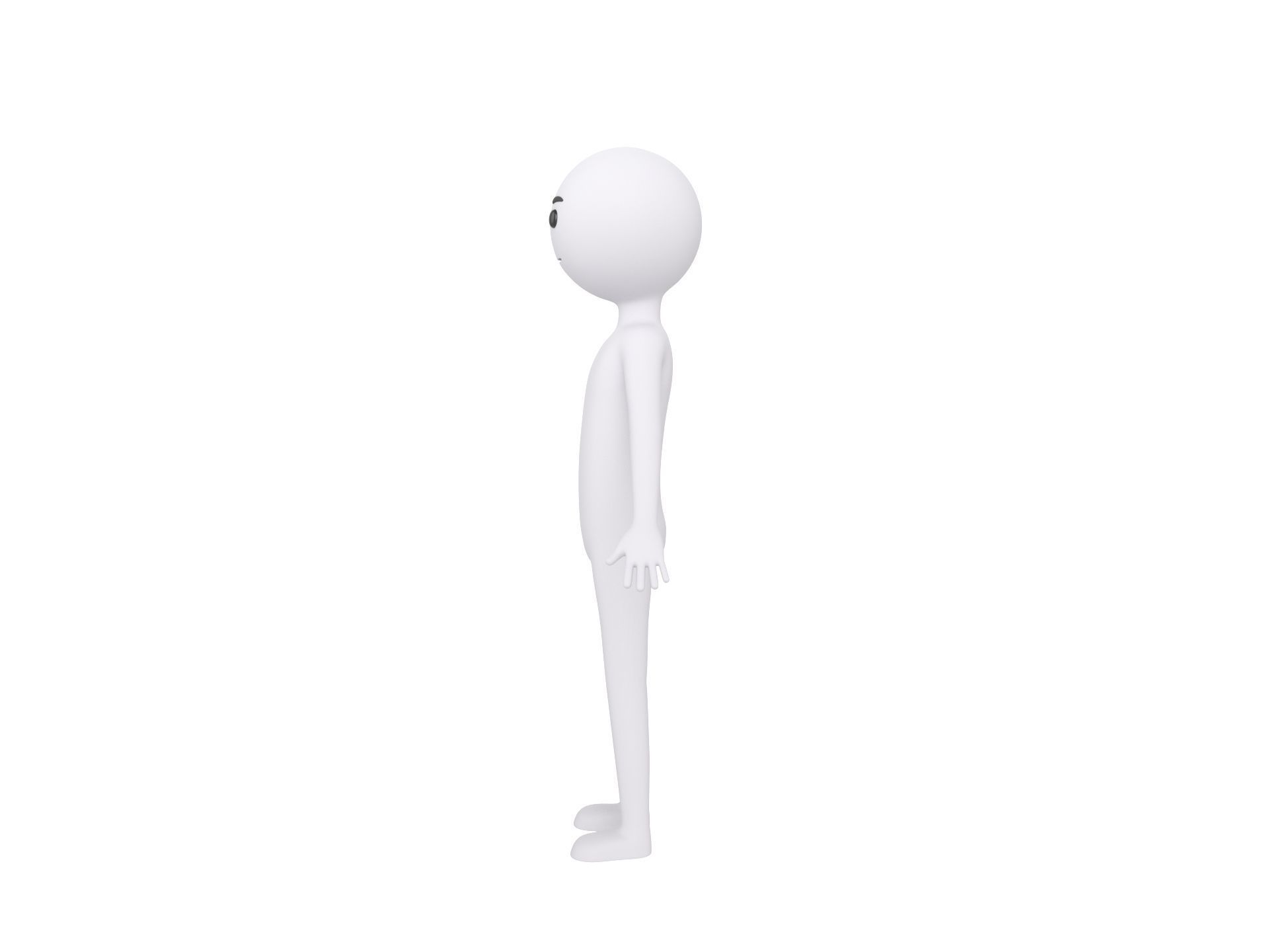 Character158 Stick Man 3D model_8