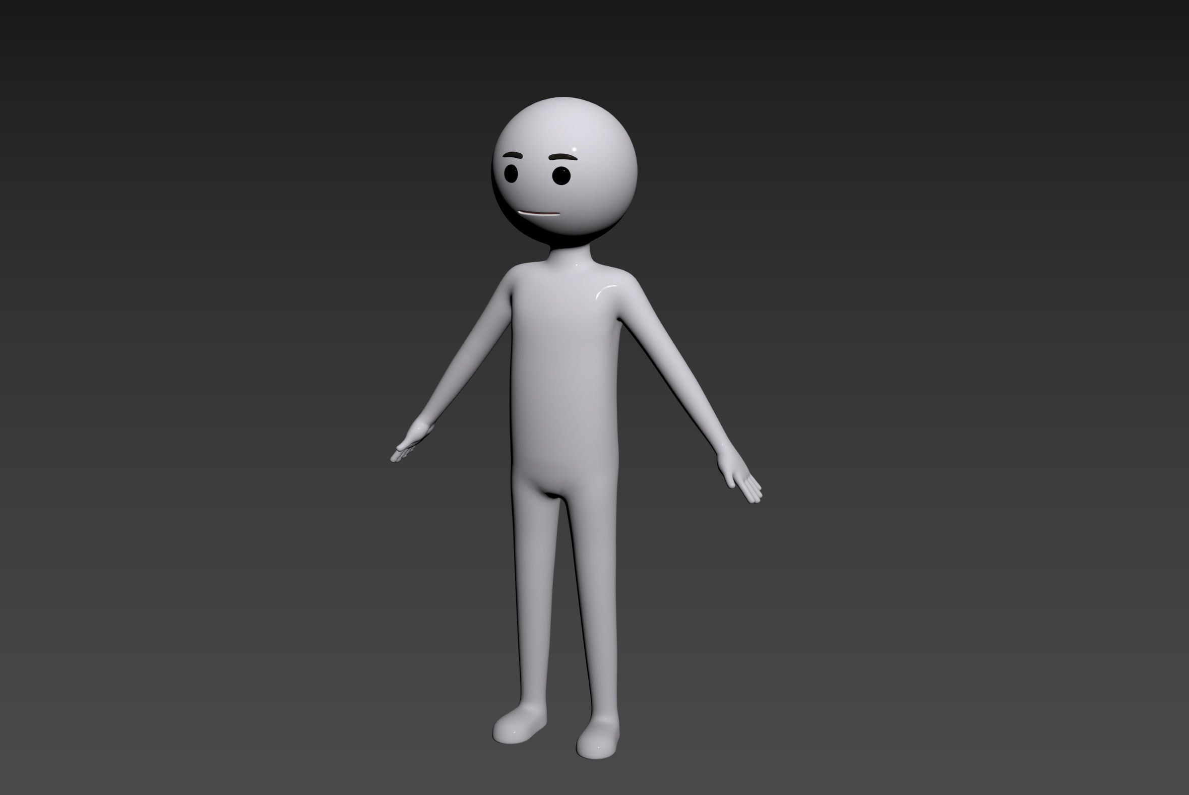 Character158 Stick Man 3D model_11