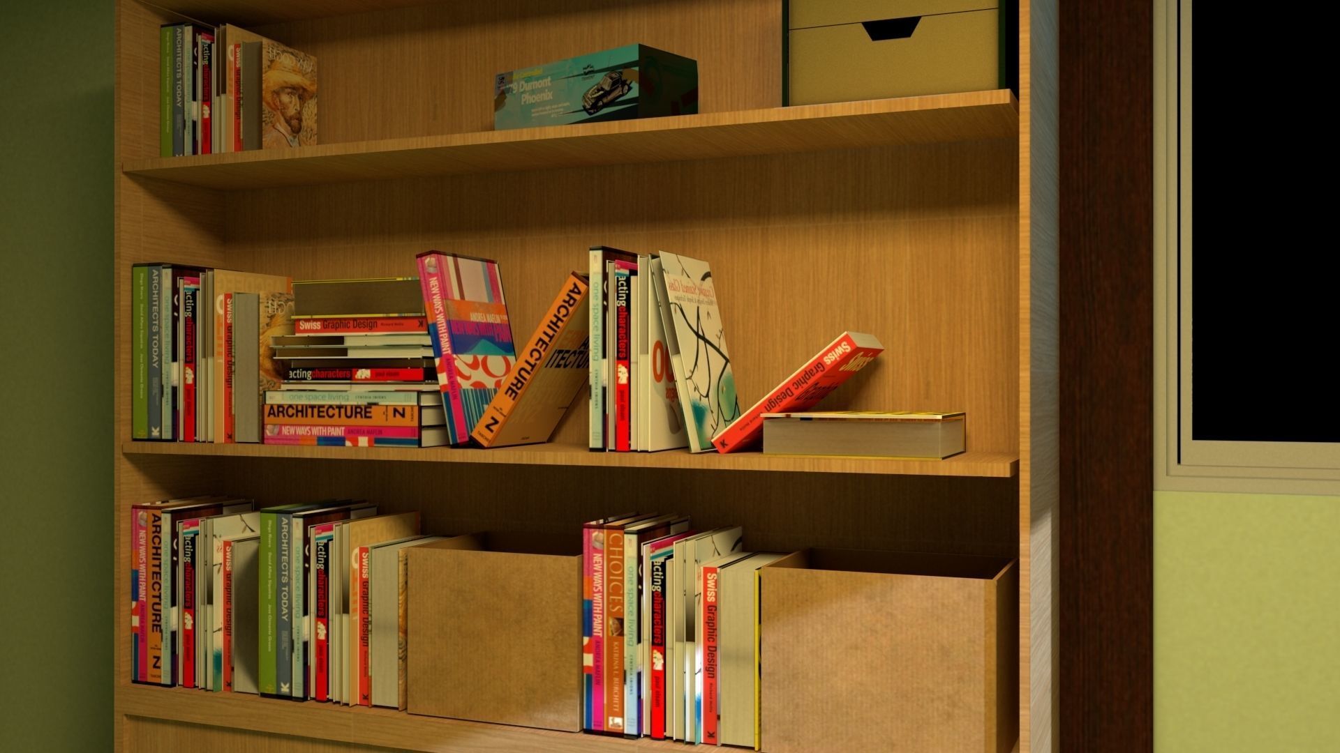 Nobita room Low-poly Low-poly 3D model_5