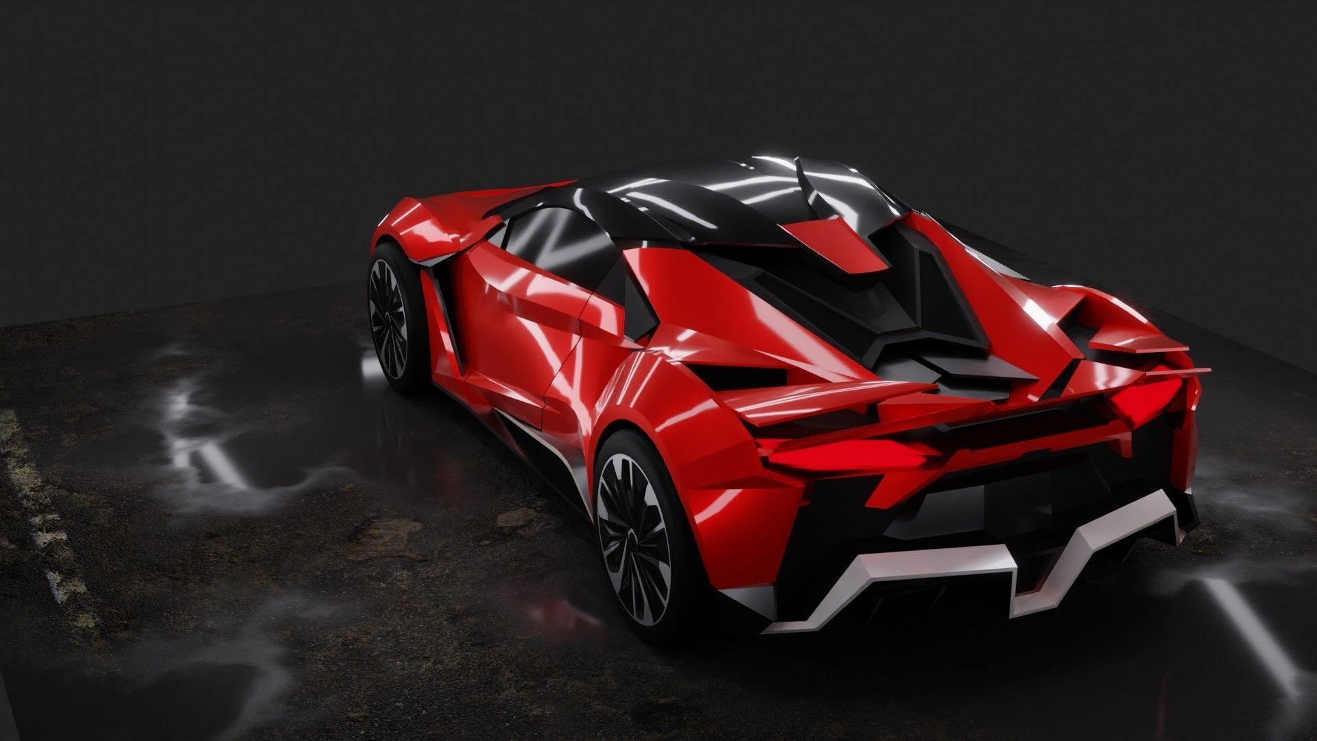 3D model W-Motors Fenyr SuperSport VR / AR / low-poly | CGTrader, image size:1920x1080