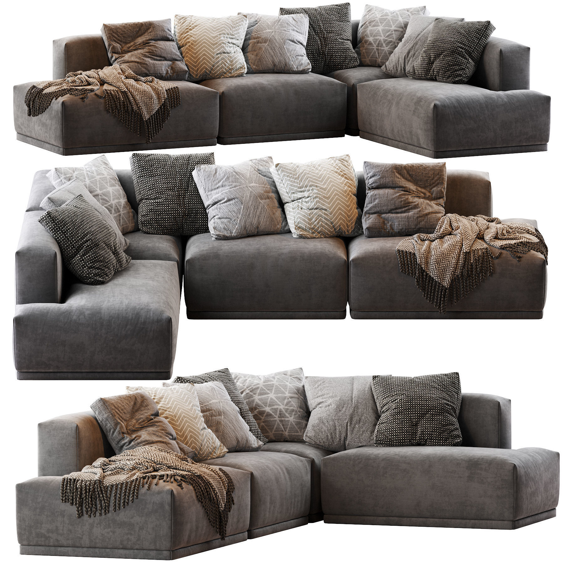 CONNECT MODULAR SOFA 3D model_1