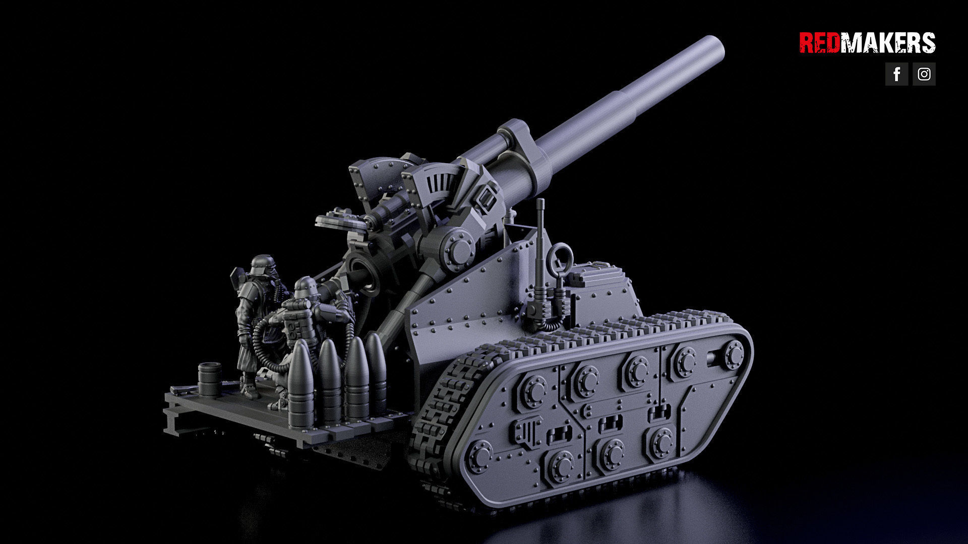 Self-propelled artillery - Imperial Force 3D print model_12