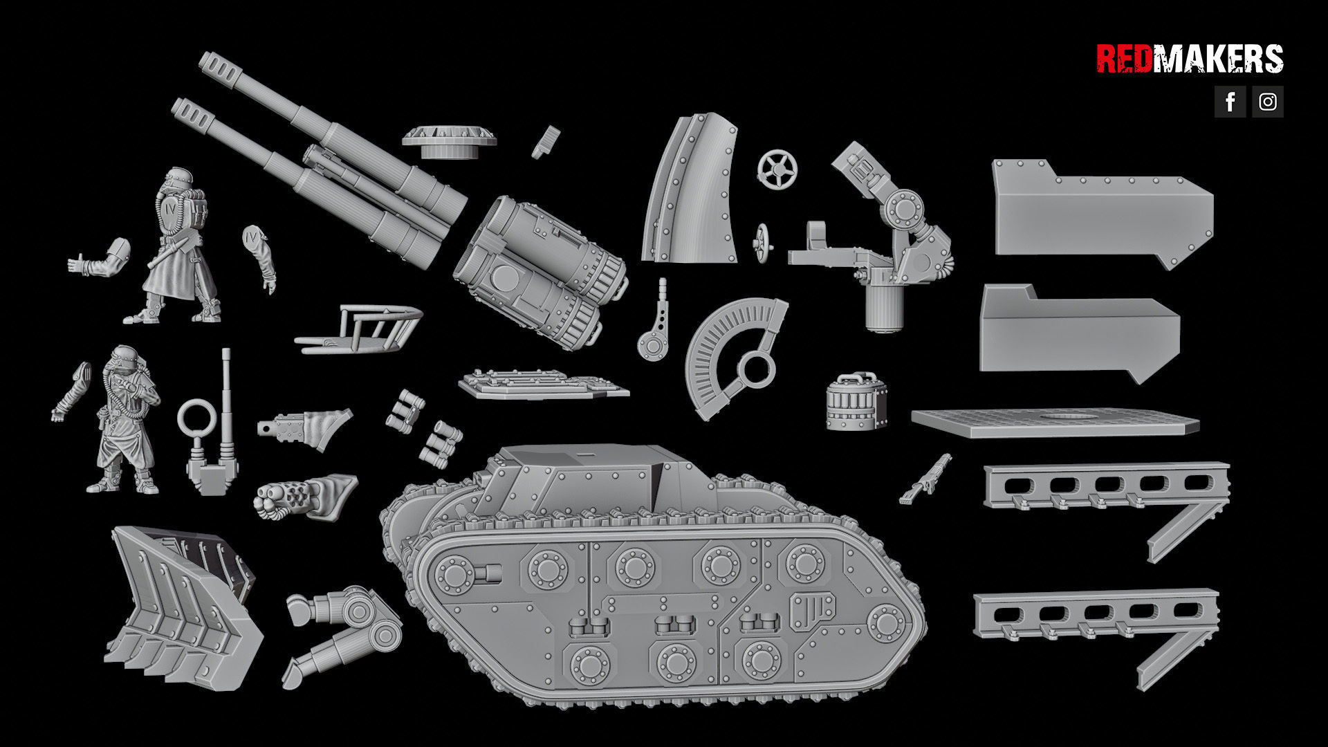 Self-propelled artillery - Imperial Force 3D print model_44