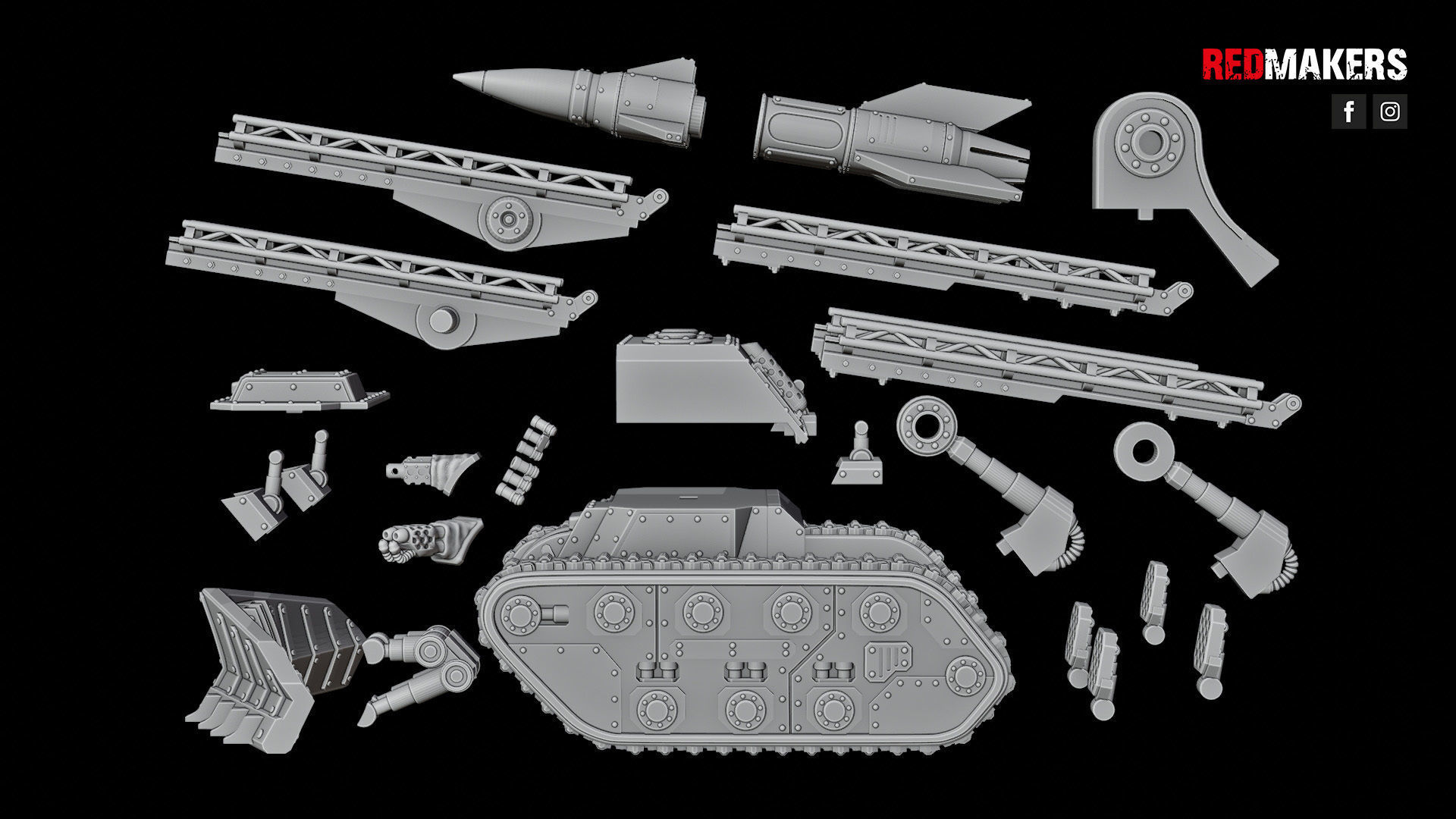 Self-propelled artillery - Imperial Force 3D print model_46