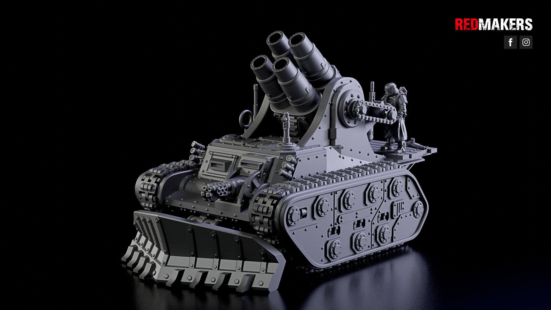 Self-propelled artillery - Imperial Force 3D print model_33
