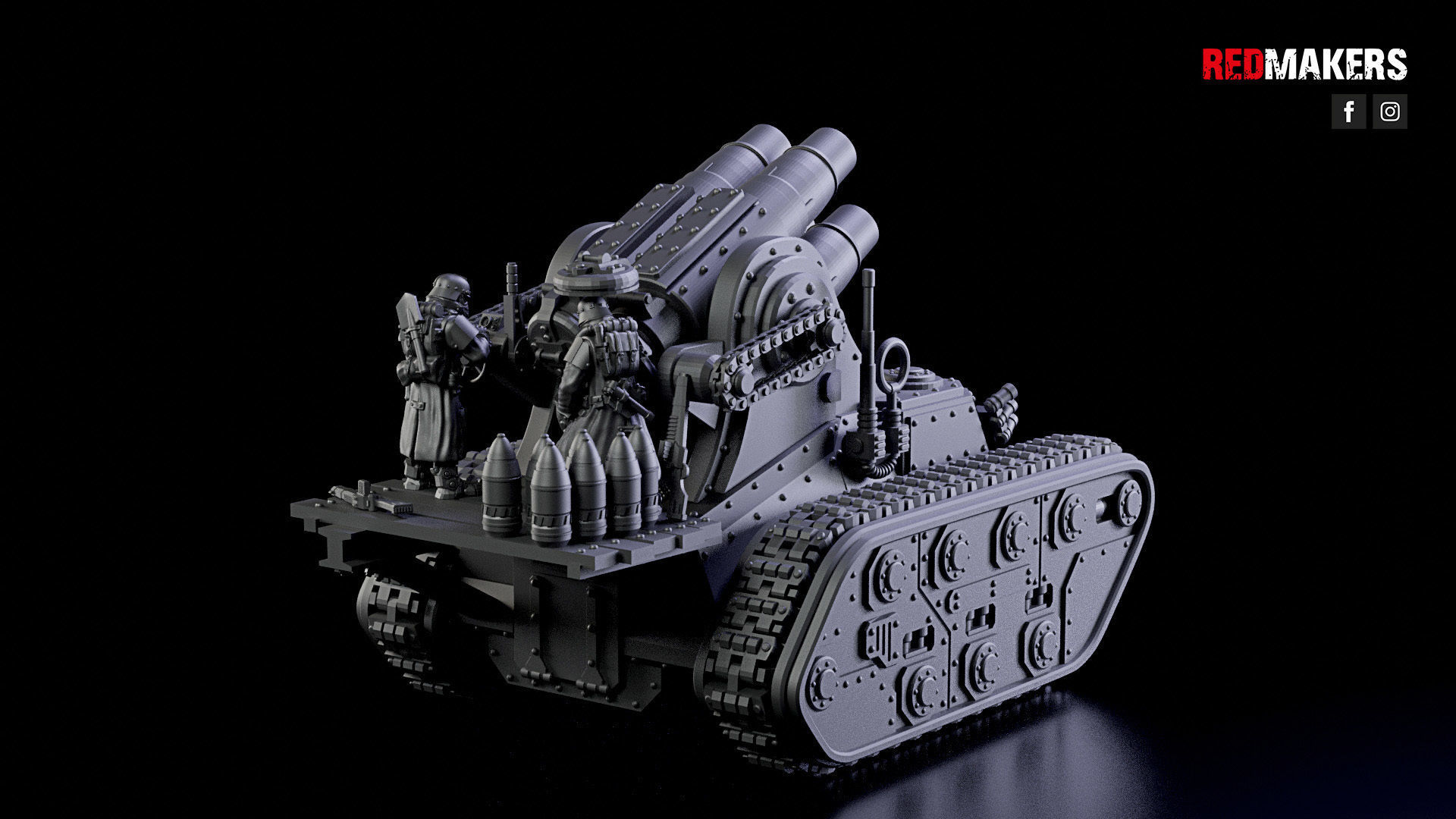 Self-propelled artillery - Imperial Force 3D print model_29