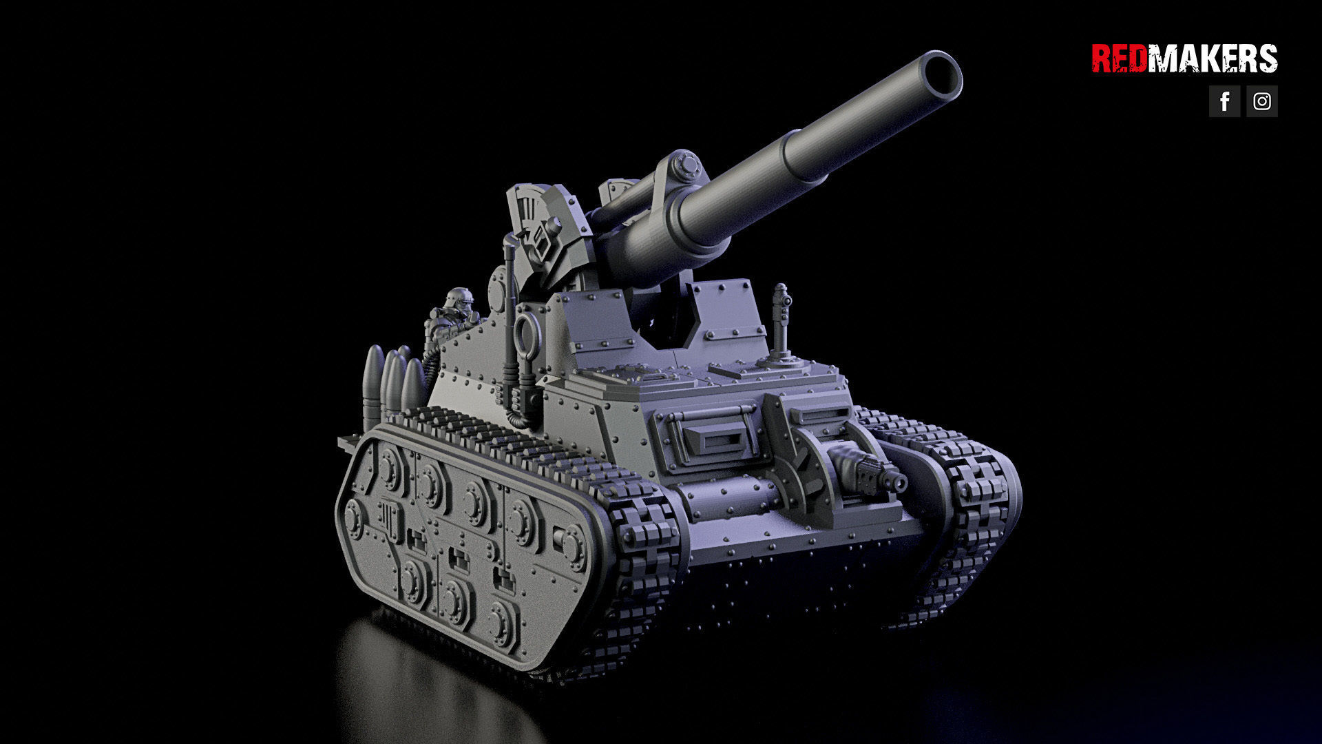 Self-propelled artillery - Imperial Force 3D print model_11