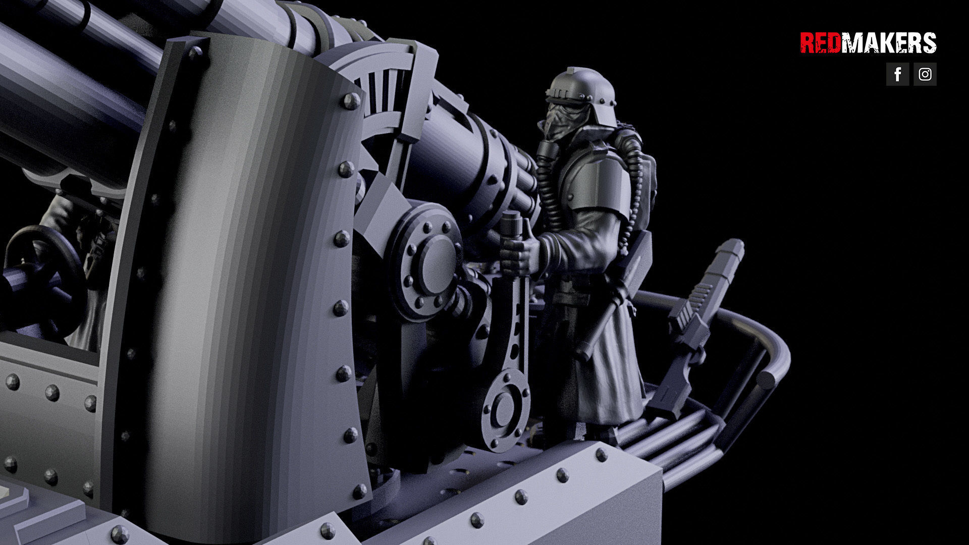 Self-propelled artillery - Imperial Force 3D print model_20