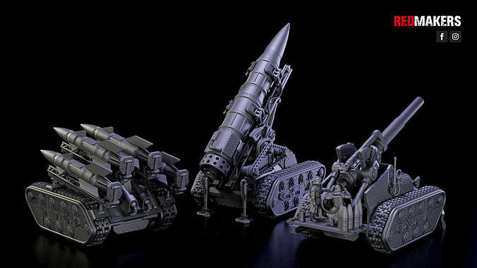 Self-propelled artillery - Imperial Force 3D print model 4
