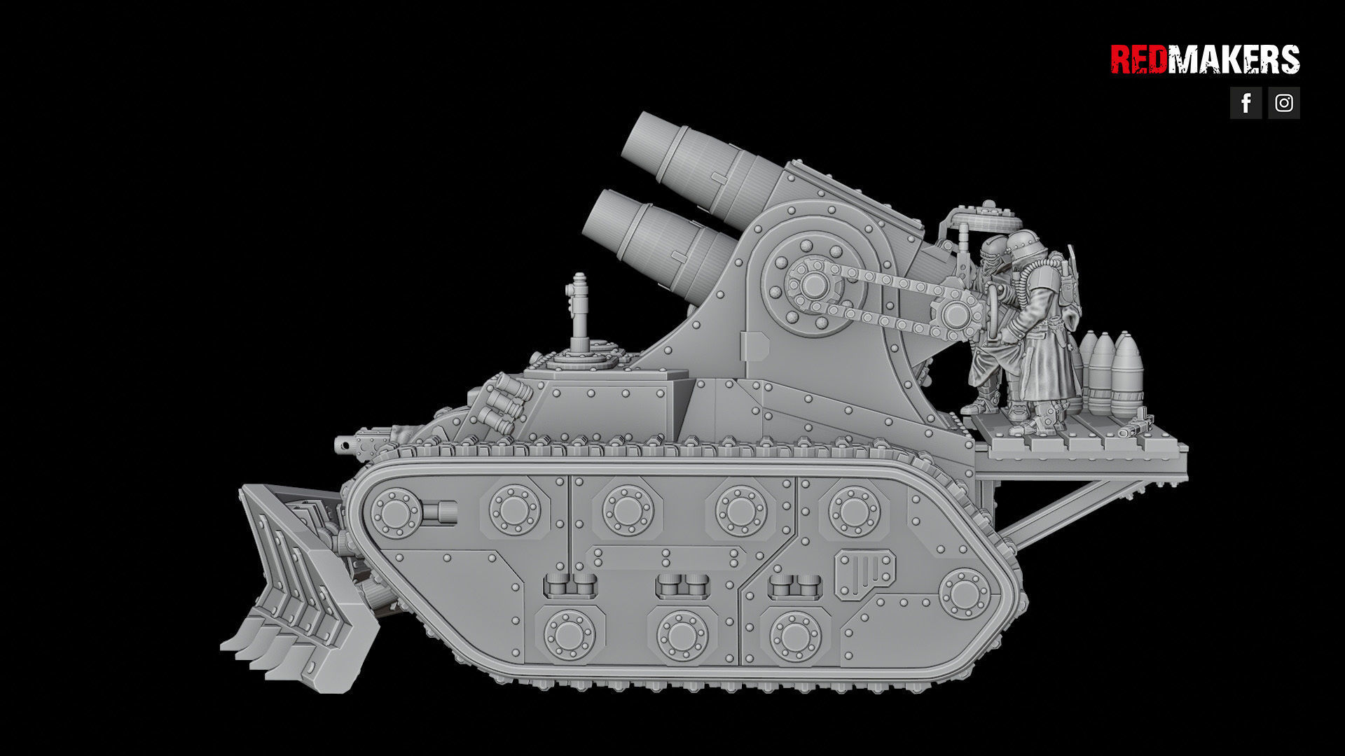 Self-propelled artillery - Imperial Force 3D print model_49