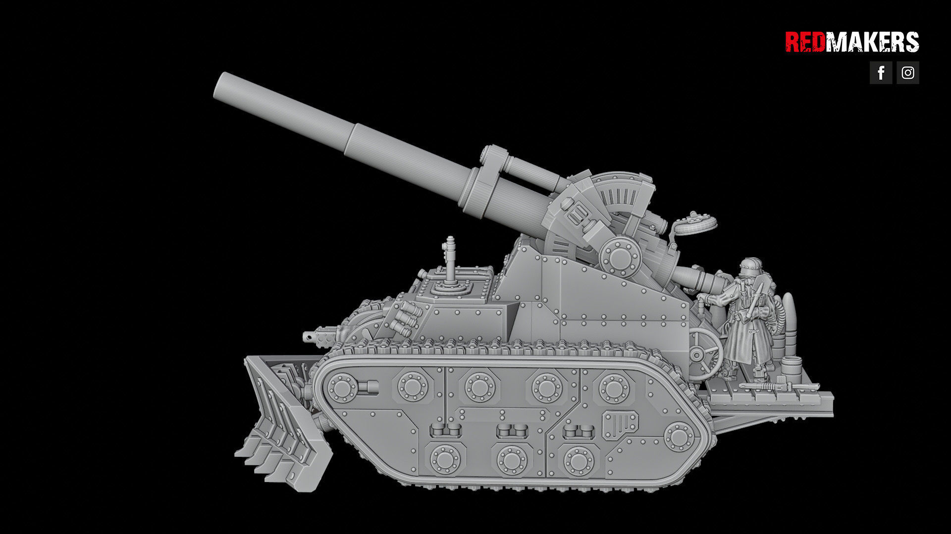 Self-propelled artillery - Imperial Force 3D print model_41