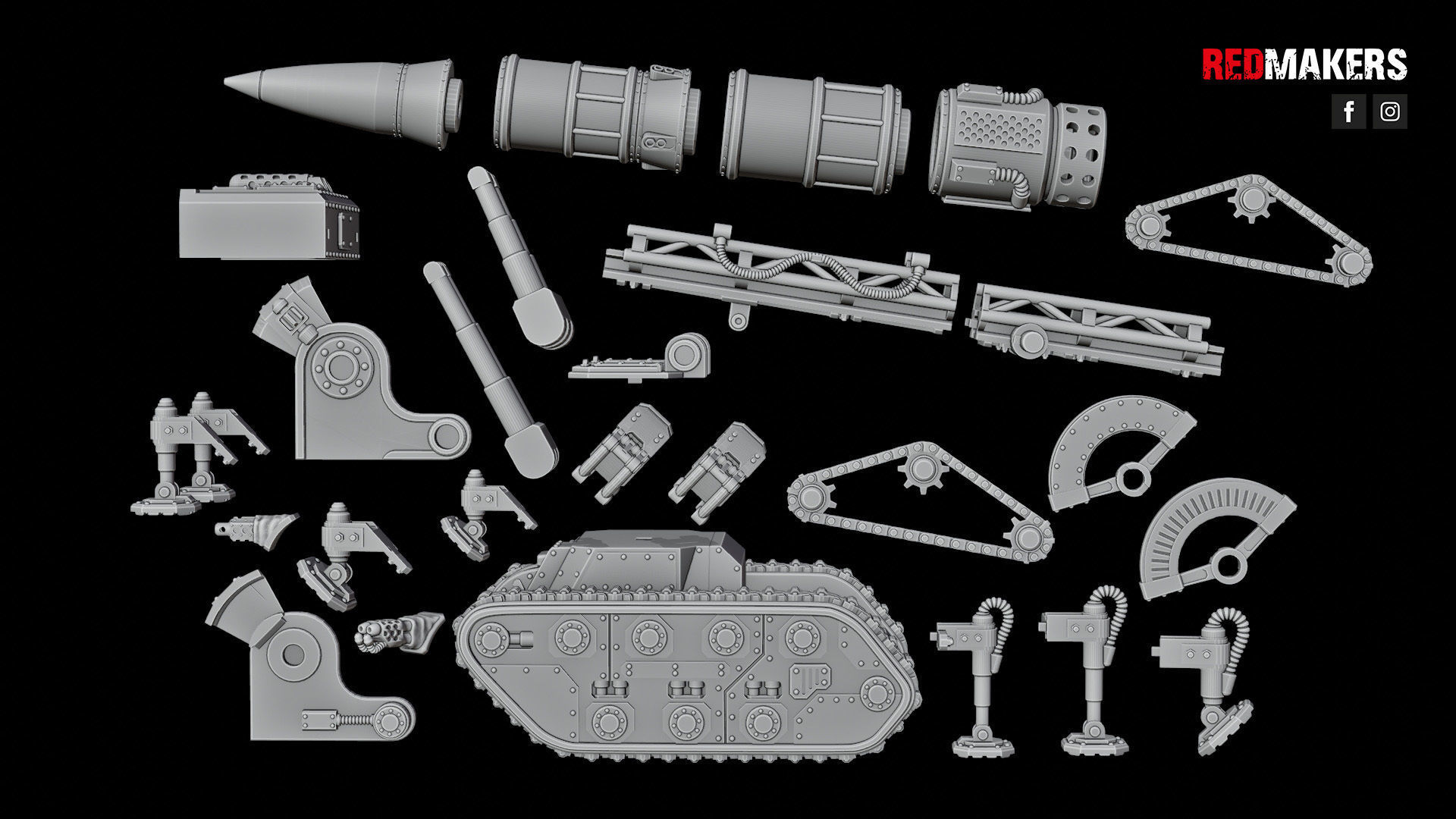 Self-propelled artillery - Imperial Force 3D print model_48