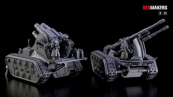 Self-propelled artillery - Imperial Force 3D print model 7