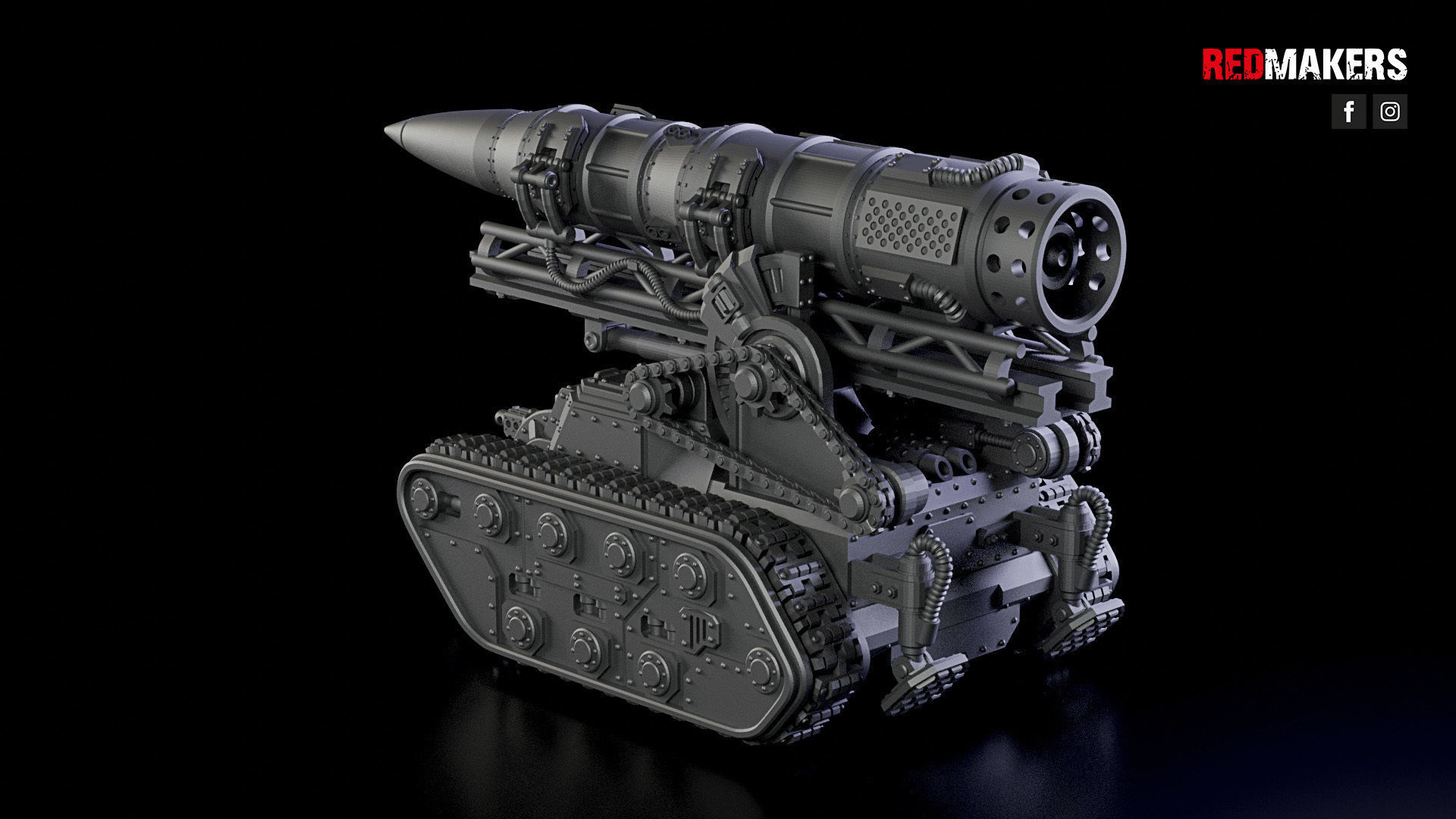 Self-propelled artillery - Imperial Force 3D print model_38