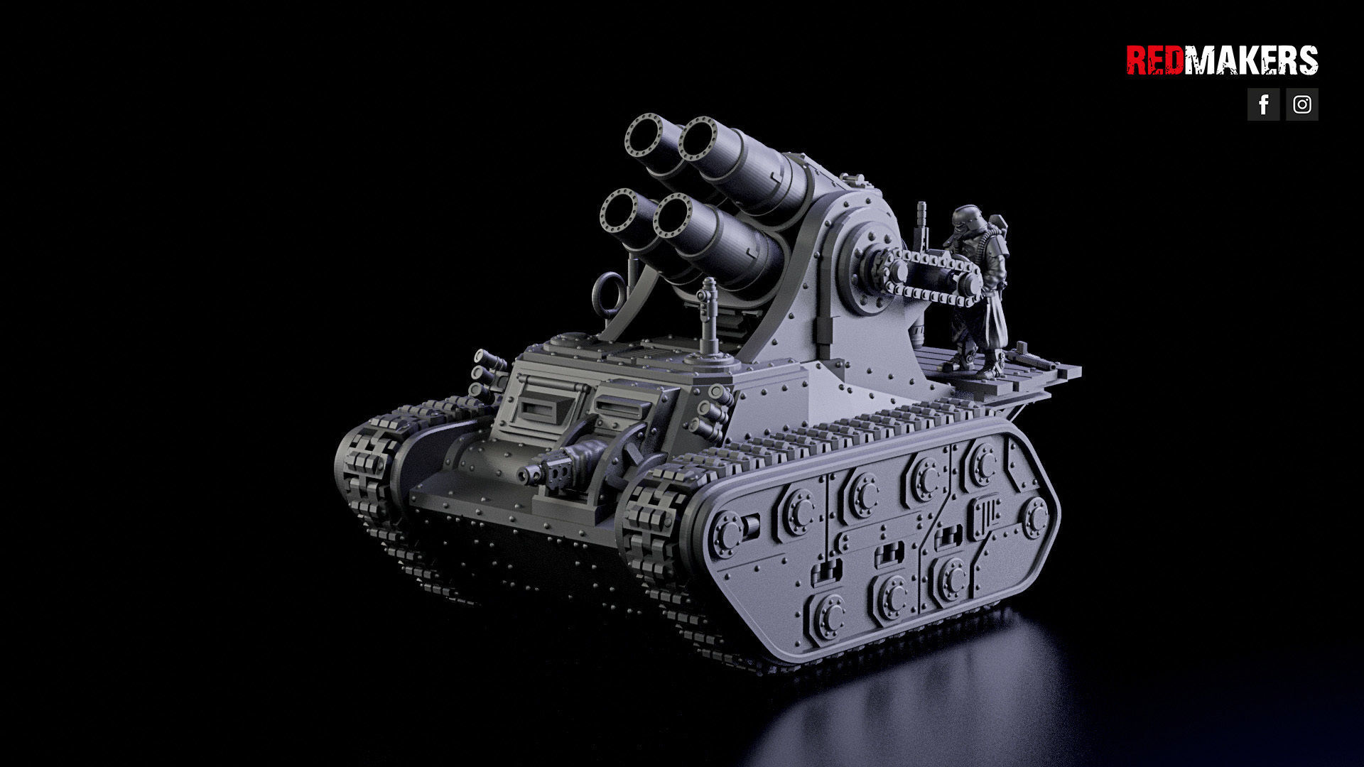 Self-propelled artillery - Imperial Force 3D print model_32