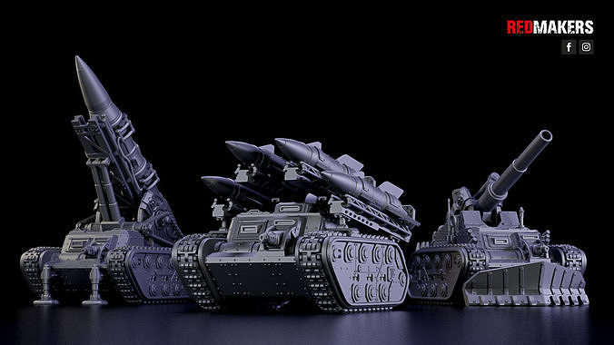 Self-propelled artillery - Imperial Force 3D print model 3
