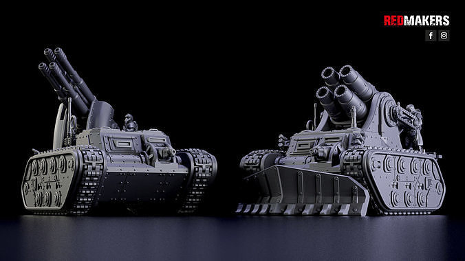 Self-propelled artillery - Imperial Force 3D print model 6