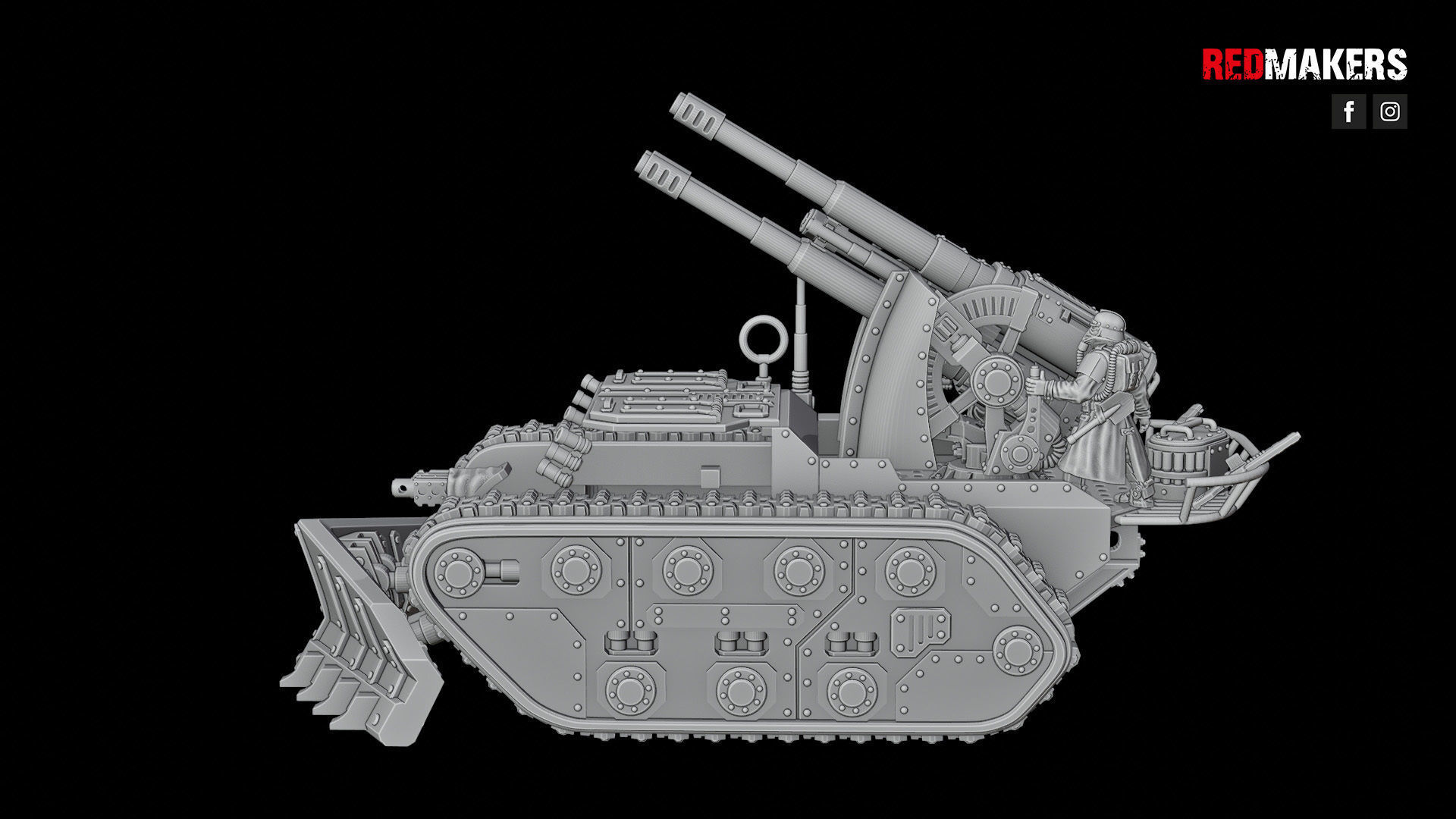 Self-propelled artillery - Imperial Force 3D print model_43