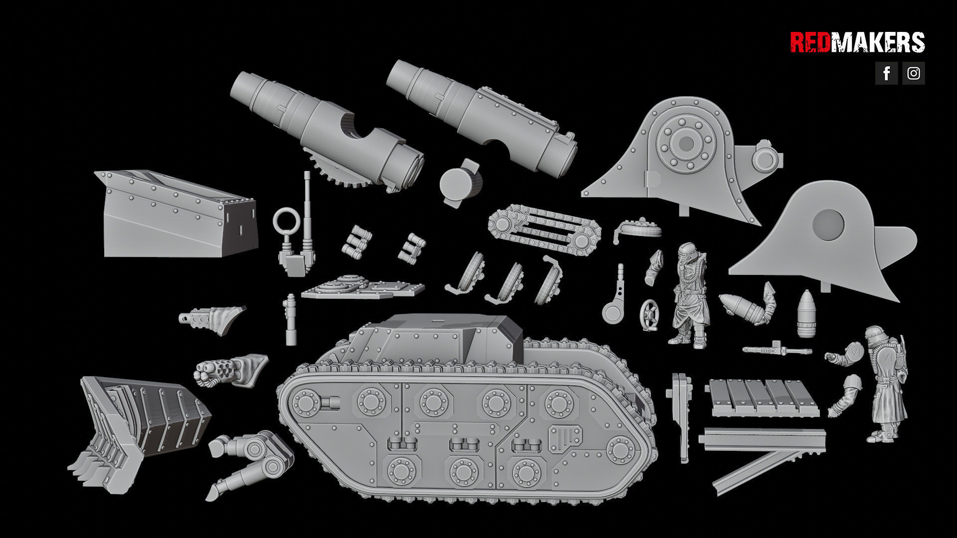 Self-propelled artillery - Imperial Force 3D print model_50